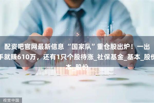 配资吧官网最新信息 “国家队”重仓股出炉！一出手就赚610万，还有1只个股待涨_社保基金_基本_股份